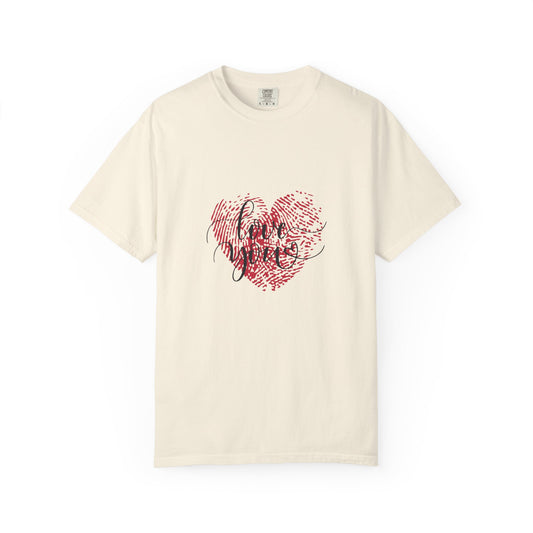 Fingerprint Heart T-Shirt — Love You Graphic Tee